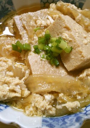 簡単！ 高野豆腐と 玉ねぎの 卵とじ♪-レシピのメイン写真