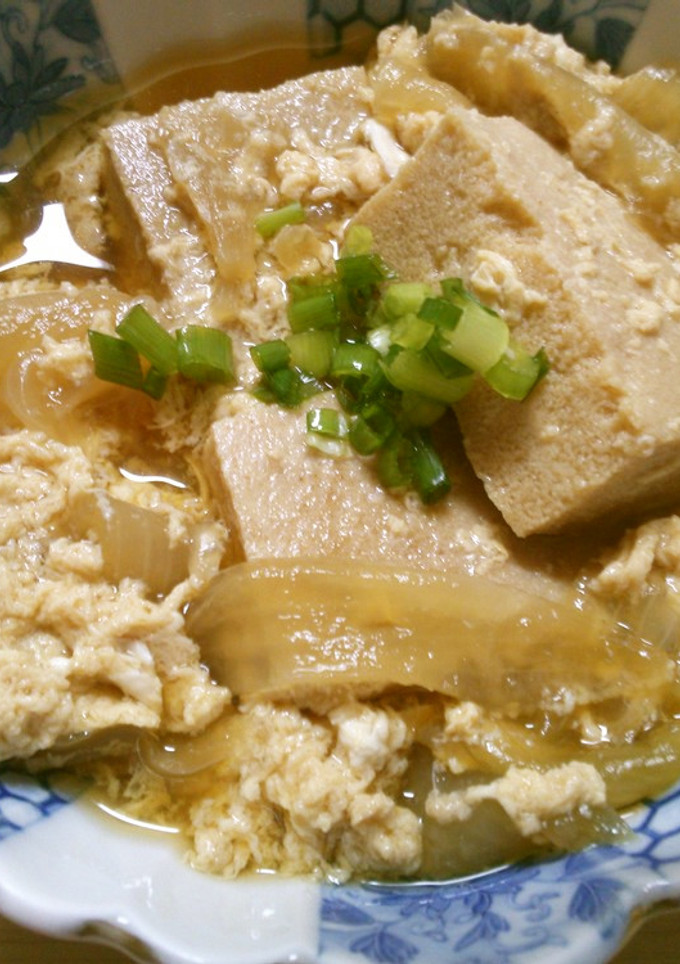 簡単！ 高野豆腐と 玉ねぎの 卵とじ♪-レシピのメイン写真