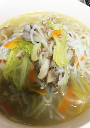 白滝野菜ラーメン-レシピのメイン写真
