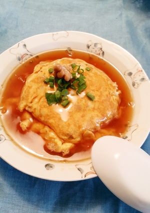 納豆好きの♡納豆と卵のＷとろとろ天津飯-レシピのメイン写真