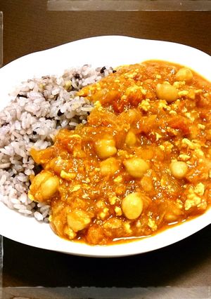 簡単！ひよこ豆のトマトカレー♪-レシピのメイン写真