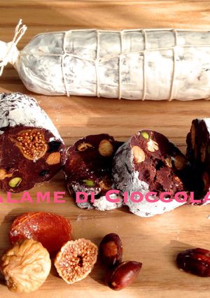 簡単＊綺麗＊バレンタイン サラミチョコ-レシピのメイン写真