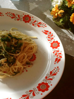 エビとほうれん草のクリームパスタ-レシピのメイン写真