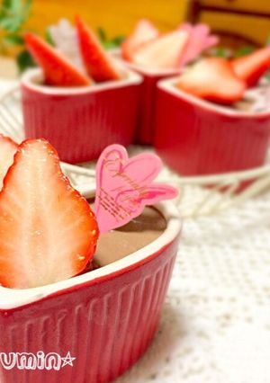 ＊バレンタインにも＊チョコババロア＊-レシピのメイン写真