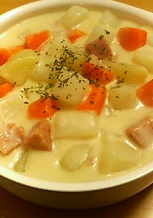 大根と人参のイエロークリームシチュー-レシピのメイン写真
