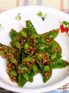 ☆簡単!スナップえんどうの胡麻和え☆-レシピのメイン写真