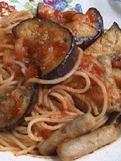 ナスとソーセージのパスタ-レシピのメイン写真