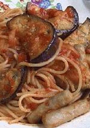 ナスとソーセージのパスタ-レシピのメイン写真