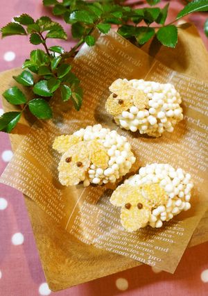チョコクランチ☆簡単＆可愛いひつじさん-レシピのメイン写真