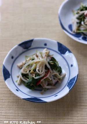 三つ葉ともやしのわさび醤油和え-レシピのメイン写真