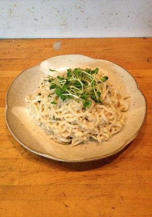 うどんのタラコ和え、大葉バター風味-レシピのメイン写真