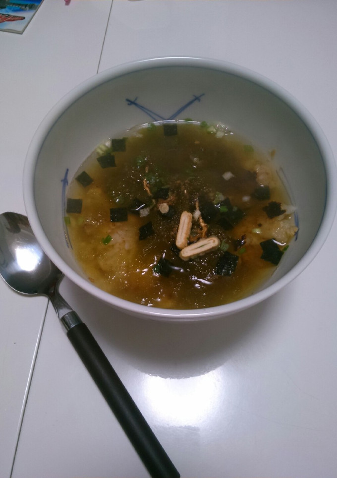 とろろ昆布おこげ茶漬け-レシピのメイン写真