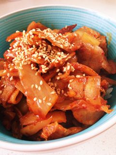 豚キムチ丼-レシピのメイン写真