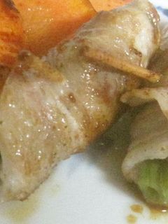 豚肉のいんげん巻きヨシダソース味-レシピのメイン写真