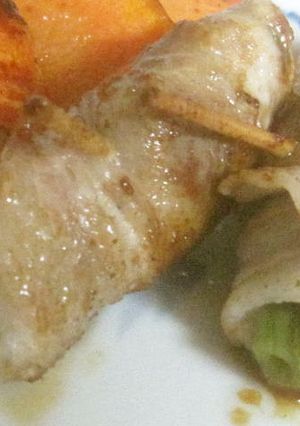 豚肉のいんげん巻きヨシダソース味-レシピのメイン写真