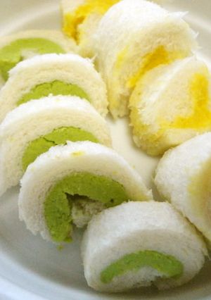 手づかみ離乳食・食パンで野菜ロールケーキ-レシピのメイン写真