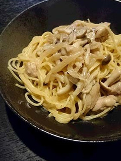 鶏とキノコのクリームパスタ-レシピのメイン写真