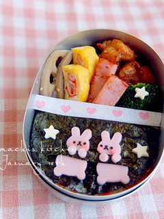 幼稚園 キャラ弁♡ミニうさぎ-レシピのメイン写真