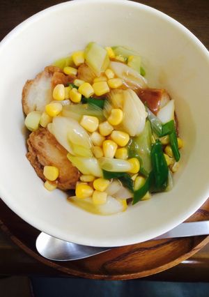 油麩の煮物あんかけ丼-レシピのメイン写真