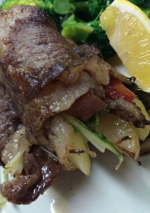 牛肉薄切り野菜巻き巻きロール◆-レシピのメイン写真