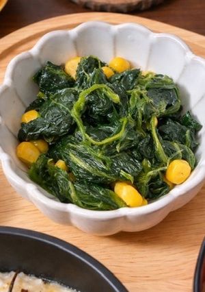 ほうれん草とコーンのナムル風-レシピのメイン写真