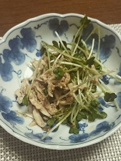 かいわれ大根と鶏ささみのポン酢和え-レシピのメイン写真