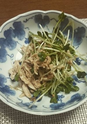 かいわれ大根と鶏ささみのポン酢和え-レシピのメイン写真
