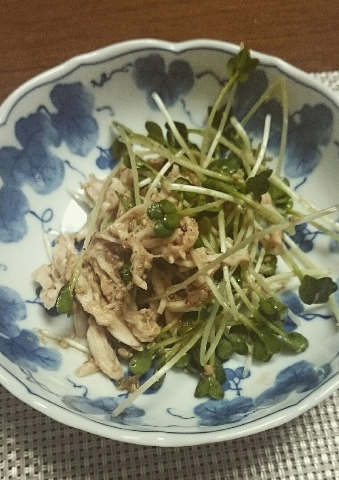 かいわれ大根と鶏ささみのポン酢和え-レシピのメイン写真
