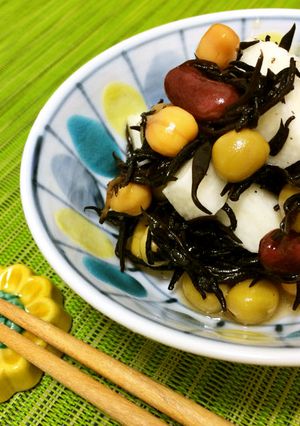 ひじきと長芋とお豆のサラダ-レシピのメイン写真