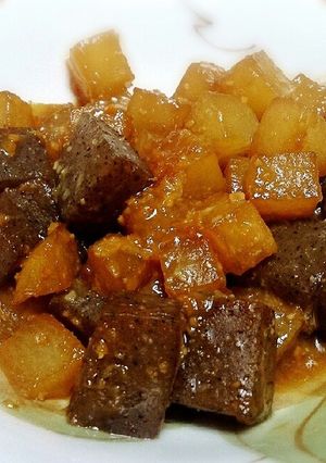 蒟蒻と大根の甘味噌煮-レシピのメイン写真