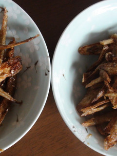 子供も食べられるごぼうのから揚げ(2味)-レシピのメイン写真