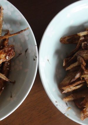 子供も食べられるごぼうのから揚げ（２味）-レシピのメイン写真