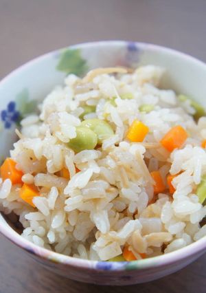 きざみこんにゃく入り炊き込みご飯-レシピのメイン写真