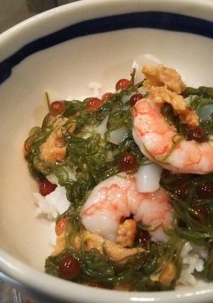三陸めかぶ丼-レシピのメイン写真