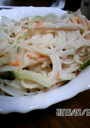 ♣古そうめんサラダ-レシピのメイン写真