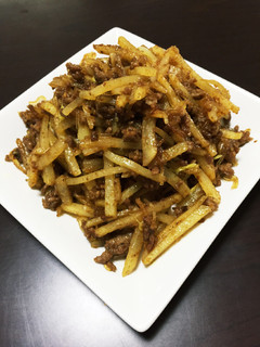 じゃがいもと挽肉と春雨カレー炒め-レシピのメイン写真