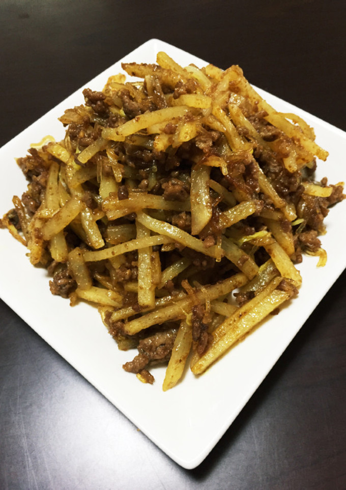 じゃがいもと挽肉と春雨カレー炒め-レシピのメイン写真