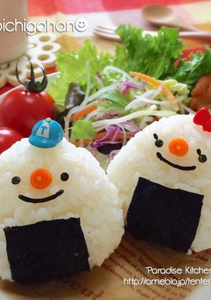 キャラ弁☆簡単おにぎりキャラご飯プレート-レシピのメイン写真