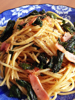 ランチに簡単ベーコンとほうれん草のパスタ-レシピのメイン写真