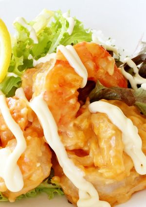 レンジでつくる、エビマヨライス-レシピのメイン写真