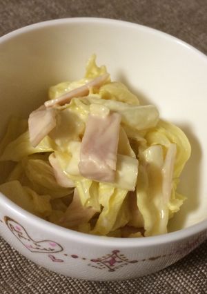 キャベツとハムの味噌マヨあえ-レシピのメイン写真