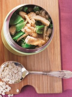 キャベツと油揚げの押し麦味噌スープ-レシピのメイン写真