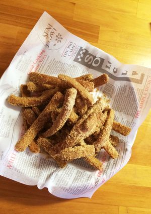 食パンの耳揚げてきなこで♪-レシピのメイン写真