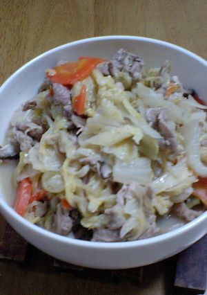 簡単☆白菜と豚肉の味噌煮-レシピのメイン写真