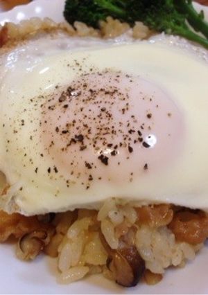簡単！豚としめじのうまうまご飯♪-レシピのメイン写真