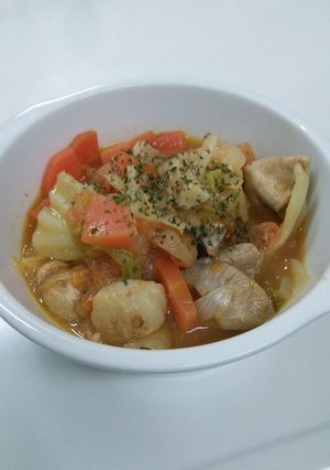 残り野菜とトマトで！簡単鶏肉ラタトゥイユ-レシピのメイン写真