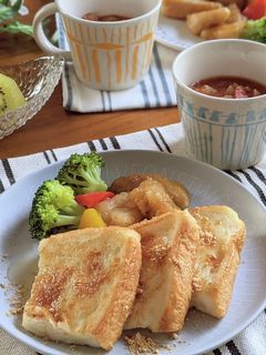【卵不使用】きな粉フレンチトースト-レシピのメイン写真