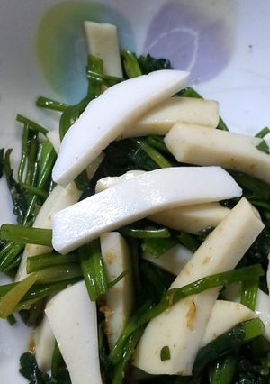 かまぼことせりのわさび醤油和え-レシピのメイン写真