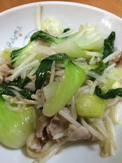 豚肉とちんげん菜の中華炒め-レシピのメイン写真