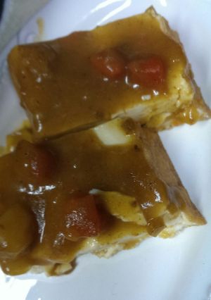 厚揚げとレトルトカレーのトースター焼き-レシピのメイン写真